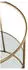 CarryHome Couchtisch Porto Klar Gold Metall Glas rund 60x45x60 cm