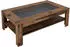 Mid.you Couchtisch Braun Glas 1 Schubladen rechteckig 43x67x110 cm
