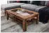 Mid.you Couchtisch Braun Glas 1 Schubladen rechteckig 43x67x110 cm