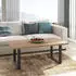 Mid.you Couchtisch Schwarz Eiche Metall Kunststoff rechteckig Kufe 60x45x110 cm
