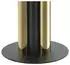 Kayoom Beistelltisch Gold Metall Glas rund 46x52x46 cm