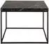 Livetastic Couchtisch Schwarz quadratisch 60x45x60 cm