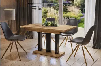 Endo-M&ouml;bel S&auml;ulen-Esstisch Esstisch Appia 130 / 210cm Eiche Artisan