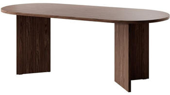 Selsey Esszimmertisch oval 90x204x75 cm walnuss Selsey Esszimmertisch oval 90x204x75 cm walnuss