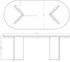 Selsey Esszimmertisch oval 90x204x75 cm walnuss