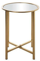 HAKU Beistelltisch "Sofatisch, Wohnzimmertisch" 1 Stk. tlg. rund - aus Metall Gold -