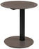 BOXXX Beistelltisch Beige Schwarz Grau Metall Glas rund 50x49-77x50 cm