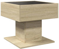 vidaXL LED-Couchtisch Sonoma Eiche 50x50x45 cm Holzwerkstoff