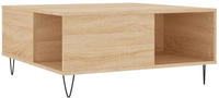 vidaXL Couchtisch Sonoma-Eiche 80x80x36,5 cm Holzwerkstoff