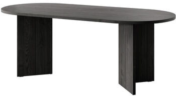Selsey Esszimmertisch Ovo 90x204x75 cm Schwarz Selsey Esszimmertisch Ovo 90x204x75 cm Schwarz