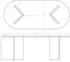 Selsey Esszimmertisch Ovo 90x204x75 cm Schwarz