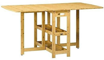 HomCom Klapptisch 149,5x80x73,5 cm natur