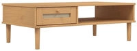 vidaXL Couchtisch SENJA Rattan-Optik Braun 100x55x33 cm Kiefernholz