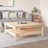 vidaXL Couchtisch 100x100x40 cm Massivholz Kiefer