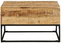 vidaXL Couchtisch 68x68x41 cm Raues Mangoholz