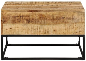 vidaXL Couchtisch 68x68x41 cm Raues Mangoholz