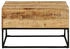 vidaXL Couchtisch 68x68x41 cm Raues Mangoholz