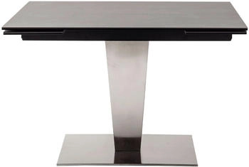 MCA Furniture Pesaro 120/180x80 cm silber/schwarz