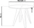WFL GROUP Glory rund 90/130x76 cm Eiche schwarz