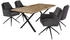 Jockenhöfer Esstisch MARTIN 140-180x90cm Wildeiche schwarz