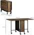 HomCom Esszimmertisch klappbar 130x80x74 cm hellbraun