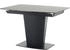 HBZ Meble Esstisch ausziehbar 120-160x76x85 cm dunkelbraun/schwarz
