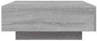 vidaXL Couchtisch mit LED-Leuchten Grau Sonoma 80x80x31 cm