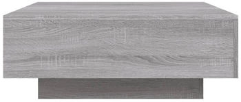 vidaXL Couchtisch mit LED-Leuchten Grau Sonoma 80x80x31 cm