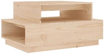 vidaXL Couchtisch 80x55x40,5 cm Massivholz Kiefer