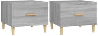 vidaXL Couchtische 2 Stk. Grau Sonoma 50x50x40 cm Holzwerkstoff