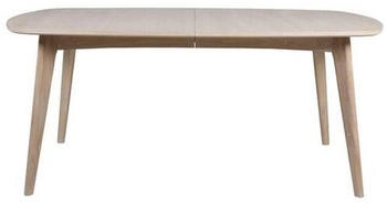 Mid.you Esstisch Eiche furniert rechteckig rund 180x76x102 cm