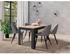 Mid.you Esstisch Anthrazit Eiche Artisan rechteckig 80x75x140 cm