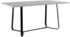 Mid.you Esstisch Talea Grau Betonoptik rechteckig Kufe 90x76x160 cm lichtecht