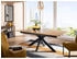 Livetastic Esstisch Braun massiv rechteckig X-Form 100x75x200 cm ausziehbar
