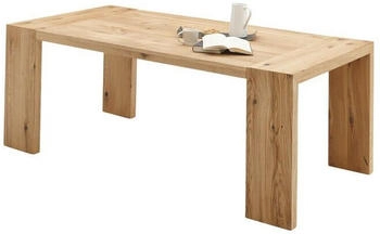Mid.you Esstisch Eiche massiv rechteckig 100x76x200 cm