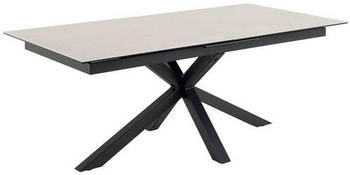 Mid.you Esstisch Grau Keramik rechteckig 100x76x200-240 cm ausziehbar