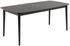 Mid.you Esstisch Schwarz EicheKautschukfurniertmassiv rund 90x75x180-219 cm ausziehbar
