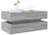 vidaXL Couchtisch mit LED-Leuchten Grau Sonoma 90x50x40 cm