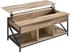 Vasagle Couchtisch höhenverstellbar 60x120x48-62 cm kamelbraun-schwarz