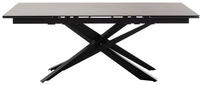 MCA Furniture Esstisch Tesero Keramik Anthrazit / Metall Schwarz Auszugstisch 200(300) x 100 cm