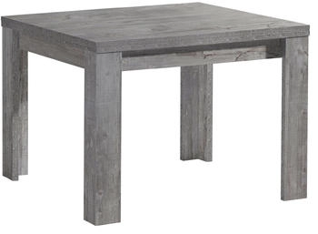 möbelando Esstisch Monterrey ausziehbar bis 136cm, Beton Nachbildung - 80/136x78x60 cm