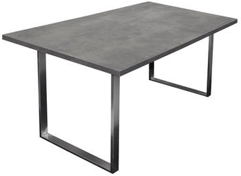möbelando Esstisch Steel graphit 160x76x90 cm