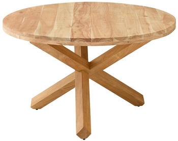 Livetastic Esstisch Akazie rund eckig 130x76x130 cm
