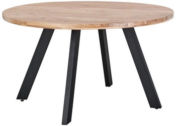 Livetastic Esstisch Natur Akazie vollmassiv rund eckig 130x76x130 cm