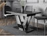 Mirjan24 Esstisch Schwarz Marmor Optik RechteckigRechteckig 120x76x80 cm