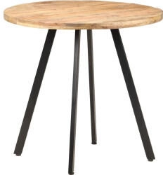 vidaXL Esstisch 80 cm Raues Mangoholz