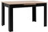 Mid.you Esstisch Schwarz Eiche Artisan rechteckig eckig 80x75x125-165 cm