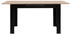 Mid.you Esstisch Schwarz Eiche Artisan rechteckig eckig 80x75x125-165 cm