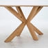 Linea Natura Esstisch Eiche massiv Holzoptik rechteckig eckig X-Form 100x75x200 cm