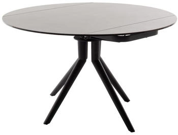 MCA Furniture Essisch Rubikon Keramik Anthrazit / Schwarz Auszugstisch 90(135) x 90 cm